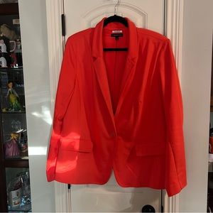 Lane Bryant Bright Orange Blazer size 24
